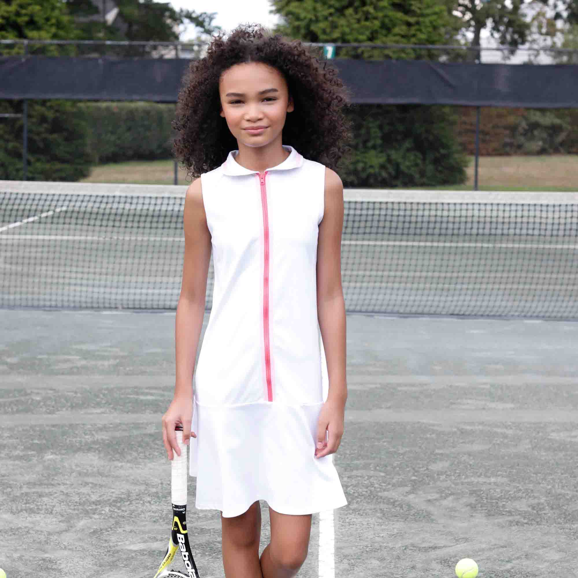 white tennis dresses